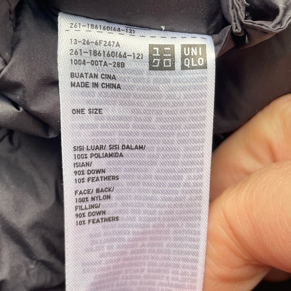 UNIQLO Ultralight Down Quilted Wrap Shawl Blanket Scarf — One Size - Picture 2 of 2